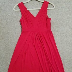 Loft Red Swing Dress